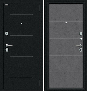 Товар Дверь Браво Граффити-1 Букле черное/Slate Art DIS006721